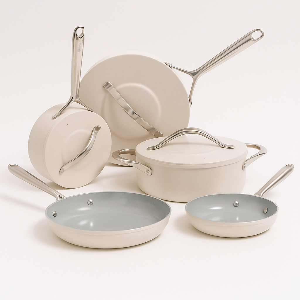 CeramiNest QuickHeat Quadro Set Cream 11-pc
