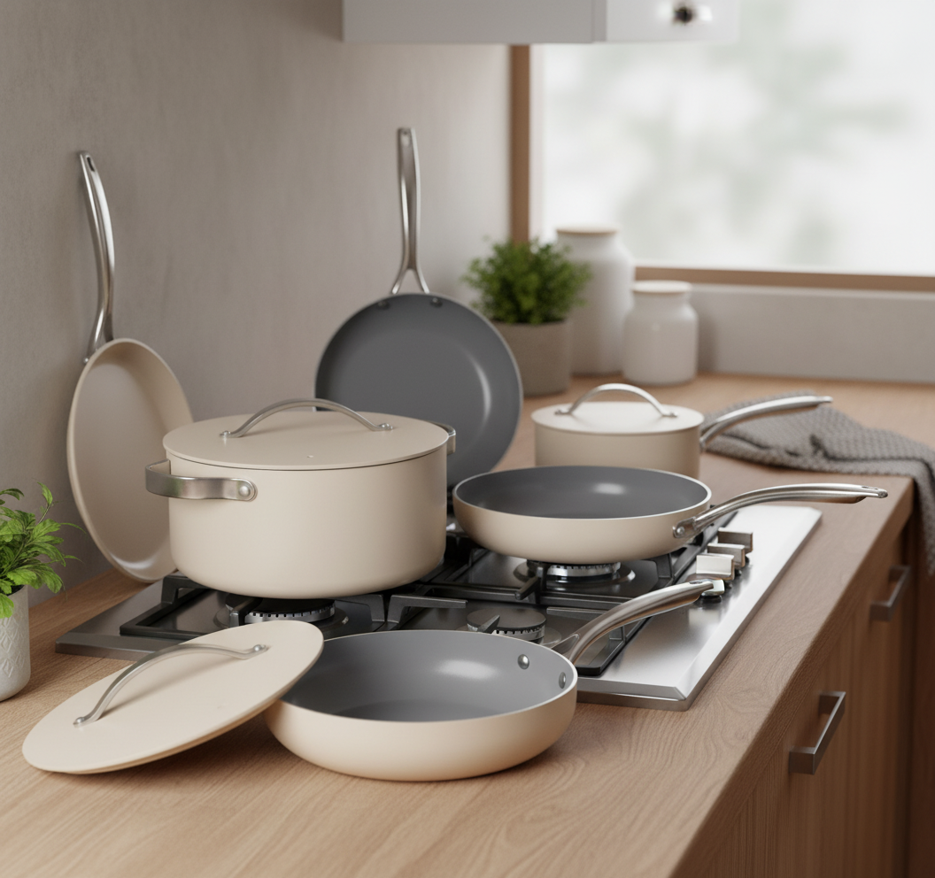 CookwareNest ceramic set on counter