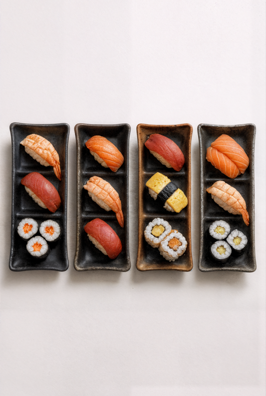 SushiNest Trio Plate Set