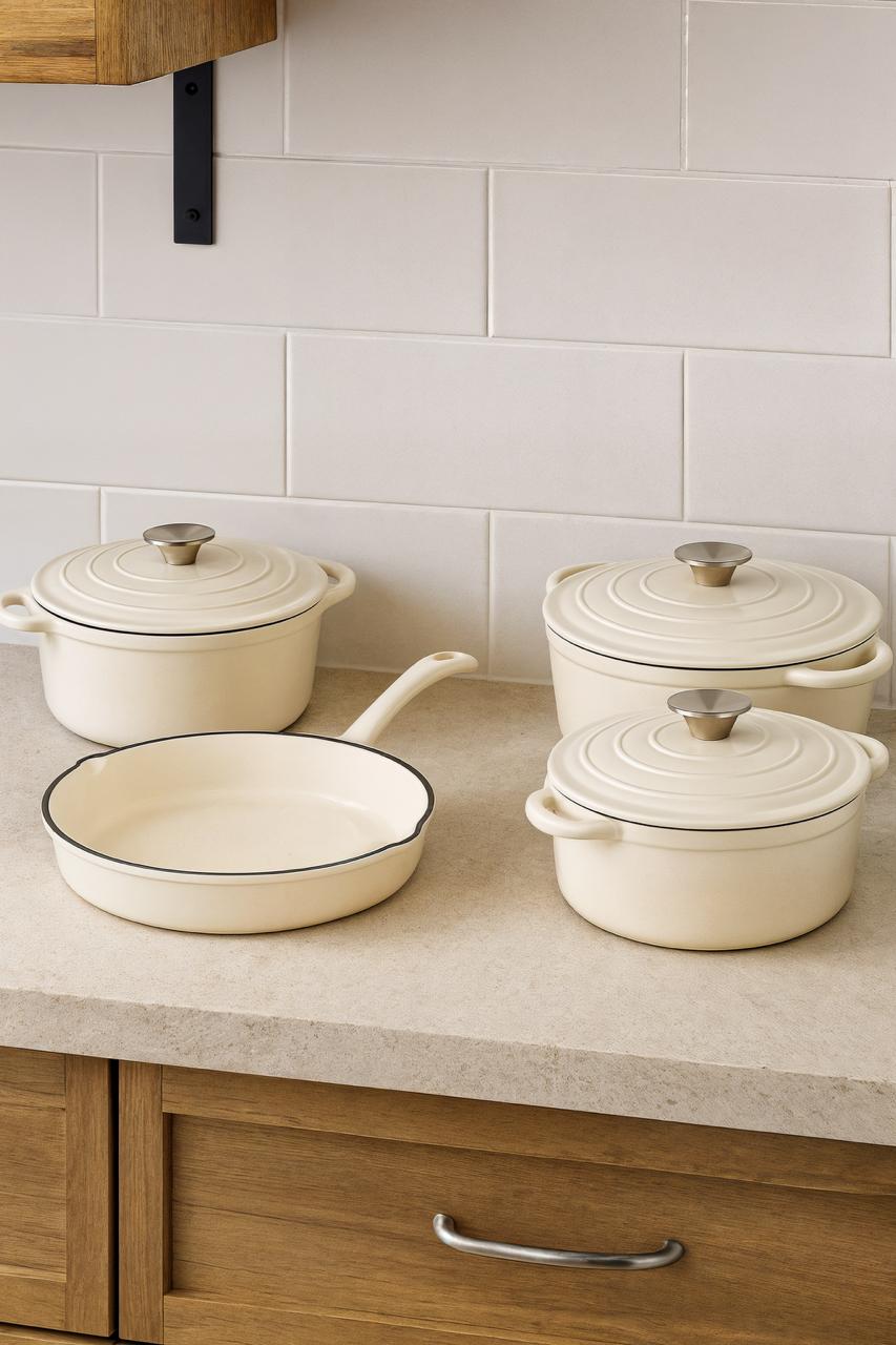 Cast Iron Cream Set 7 piece