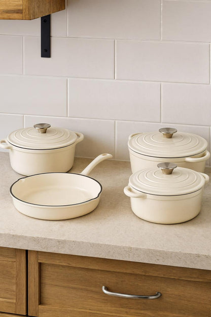 Cast Iron Cream Set 7 piece
