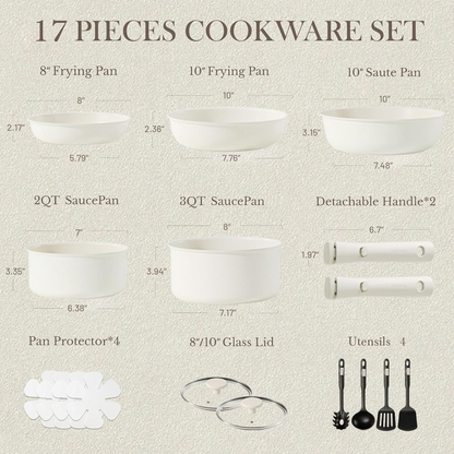 CookwareNest™ Cookware Set 17pcs