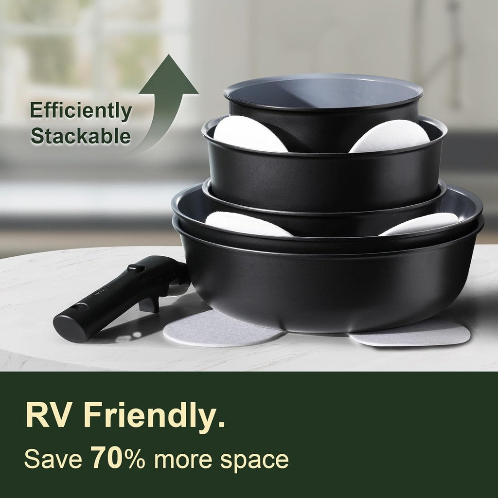 CookwareNest™ Cookware Set 17pcs Blue&Black