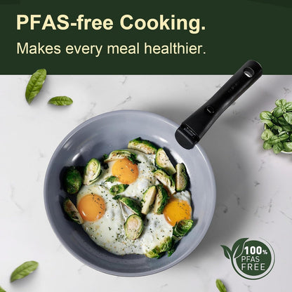 CookwareNest™ Cookware Set 17pcs Blue&Black