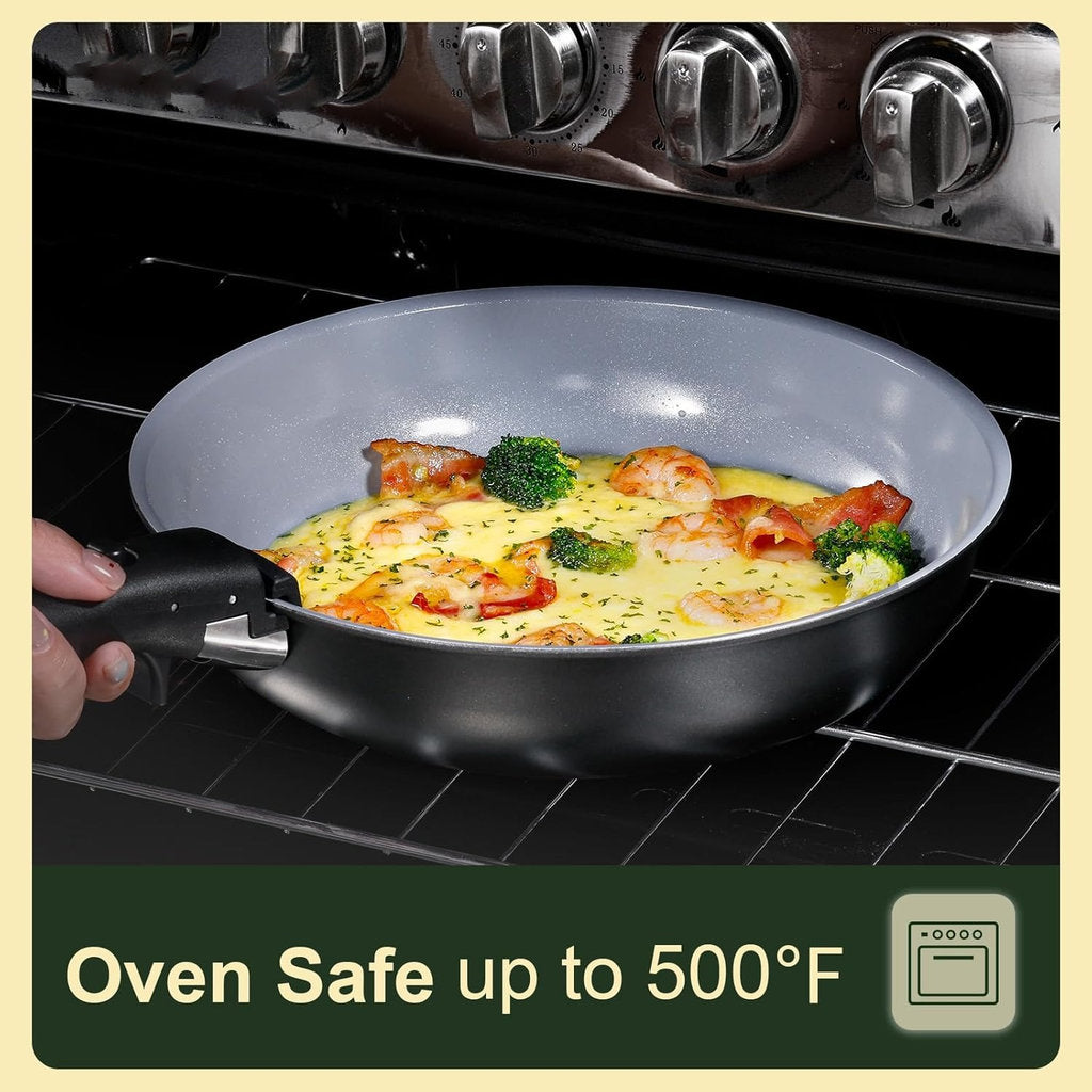 CookwareNest™ Cookware Set 17pcs Blue&Black